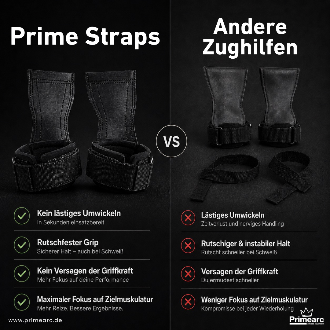 Prime Straps - Zughilfen für kompromisslose Leistung
